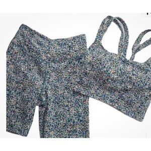 Ditsy Floral Print Activewear Set by SAGE small